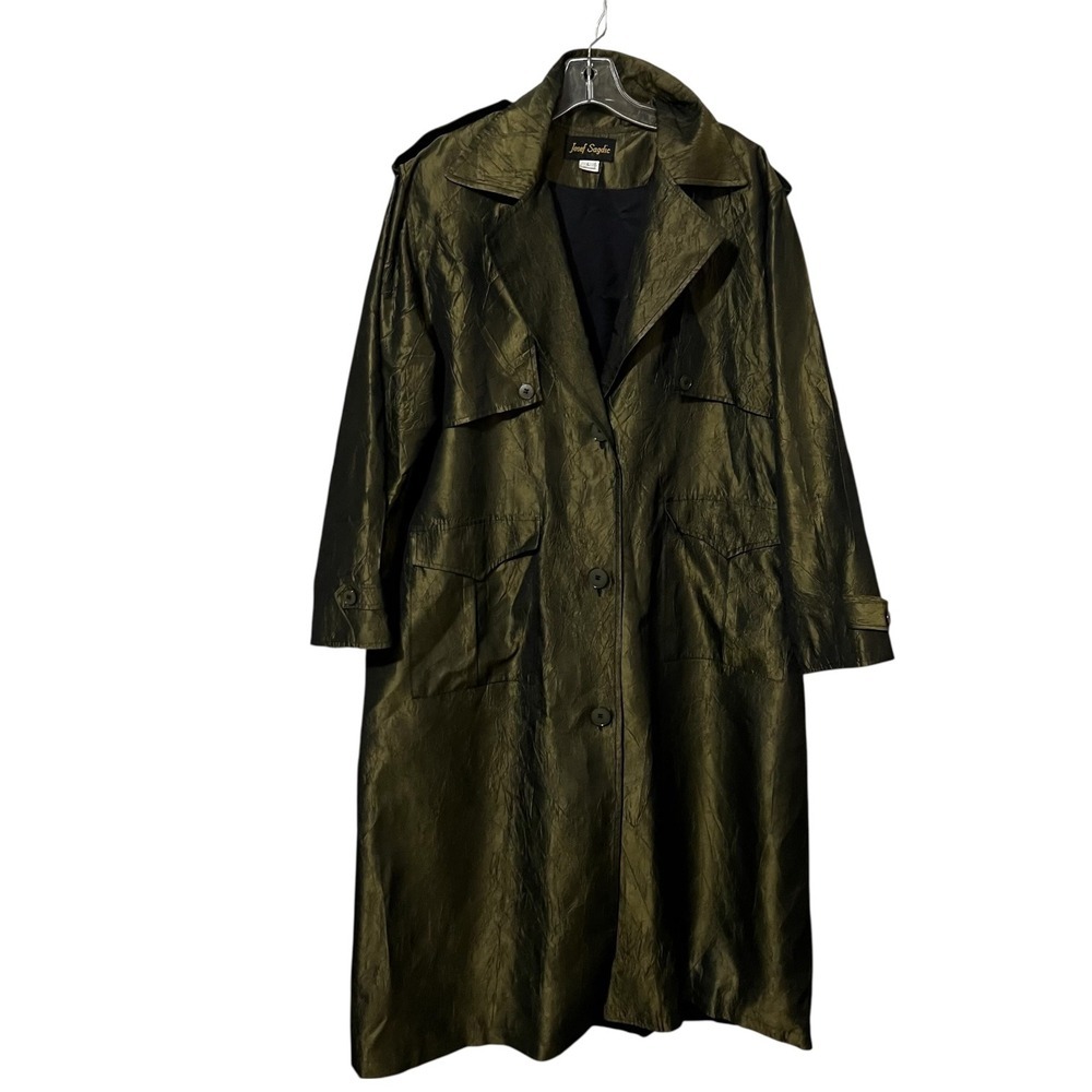 Vintage Josef Sagdic Jacket Size Large Trench Coat - Picture 6 of 12